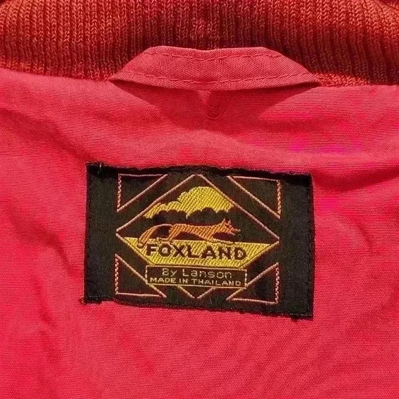Vintage Foxland By Lanson Water Resistant  Jacket Size 22.5 - Picture 3 of 10